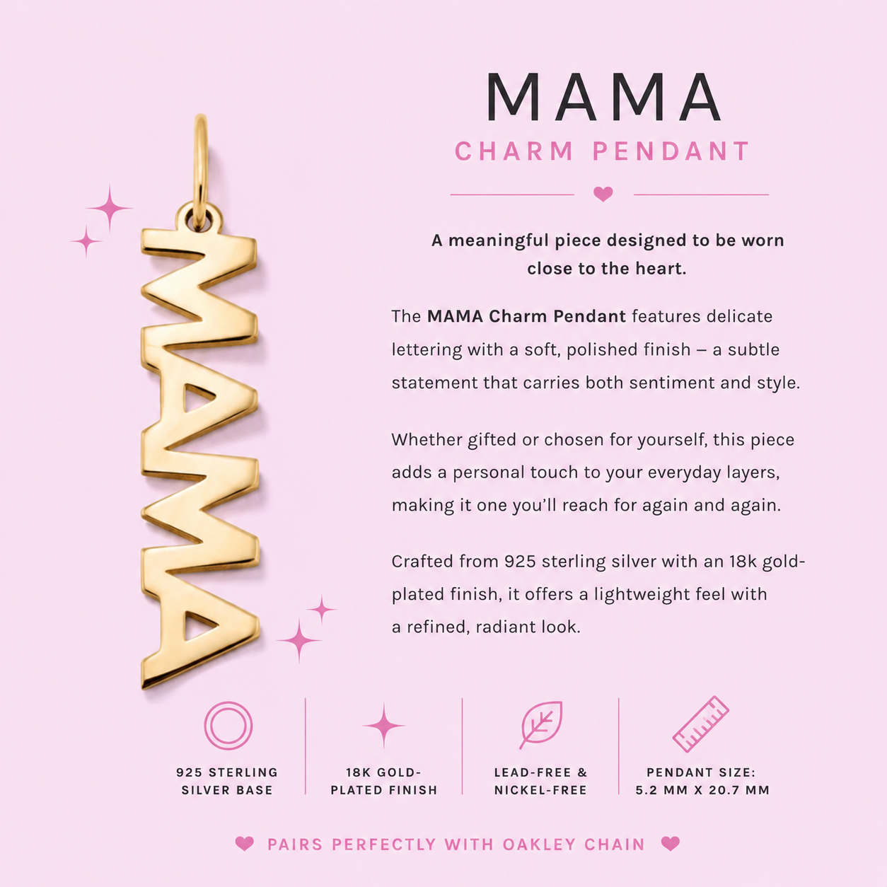 MAMA Charm Pendant