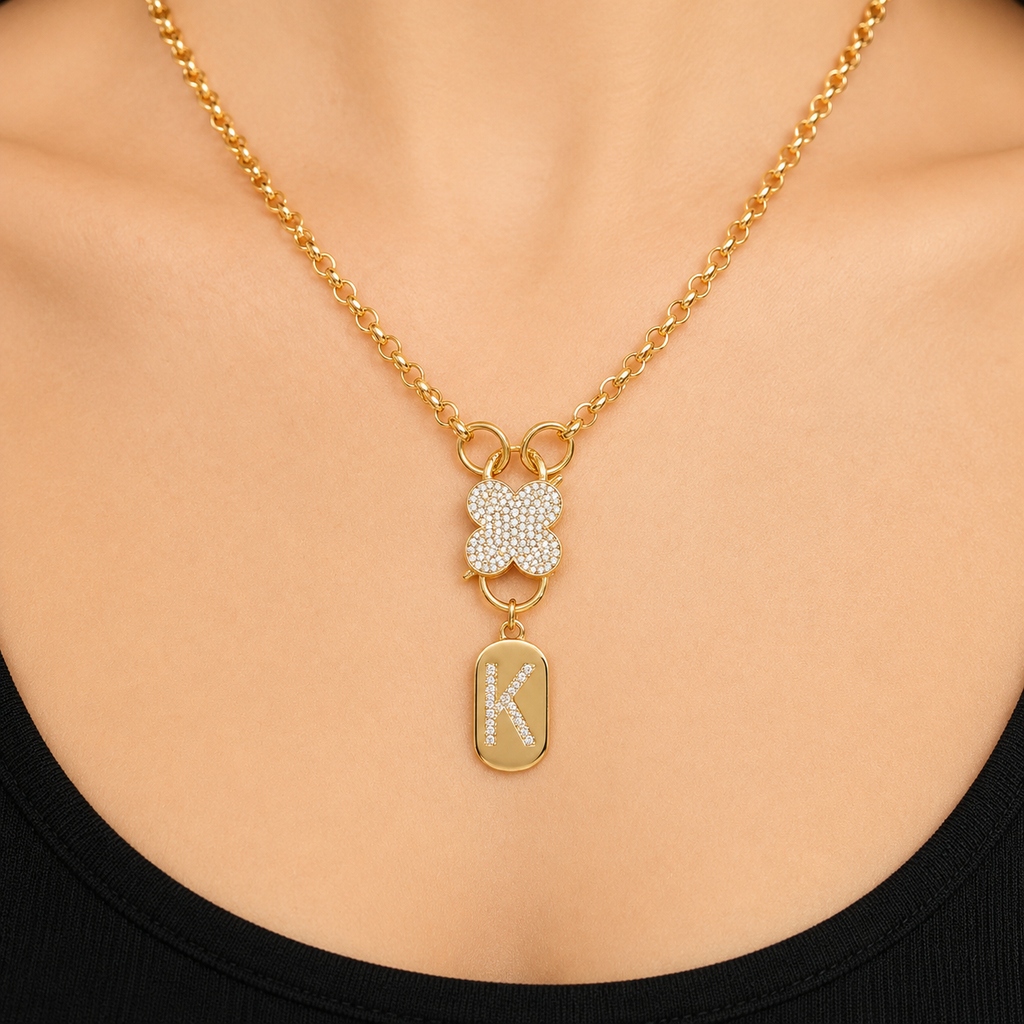 Initial Charm Pendant