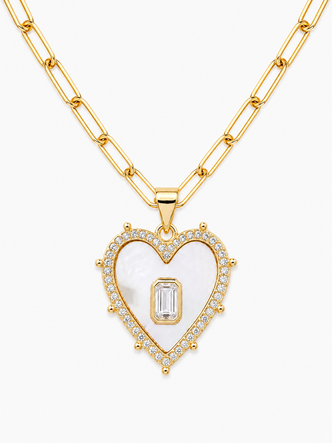 Halo Heart Charm Pendant