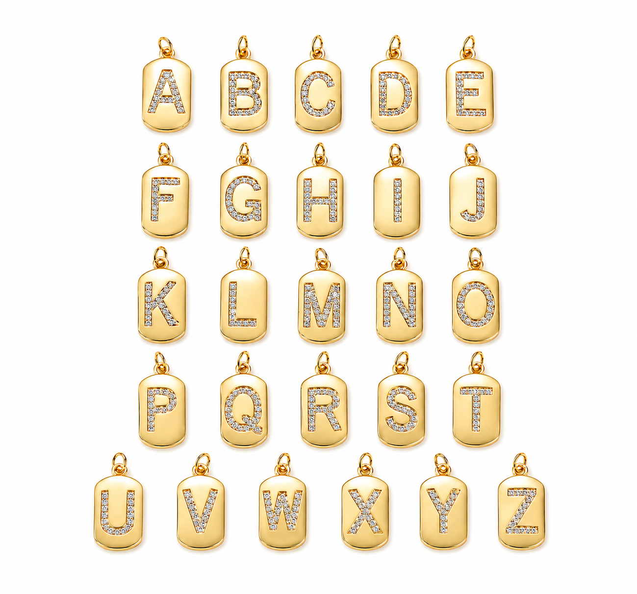 Initial Charm Pendant
