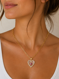 Halo Heart Charm Pendant