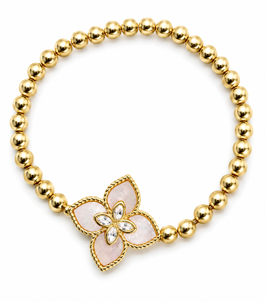 Mother of Pearl Clover Bracelet