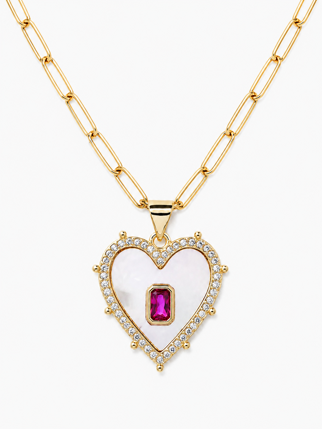 Halo Heart Charm Pendant
