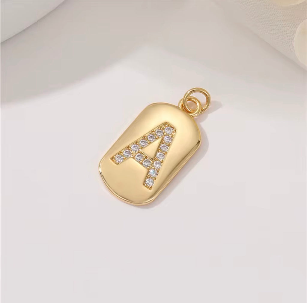 Initial Charm Pendant