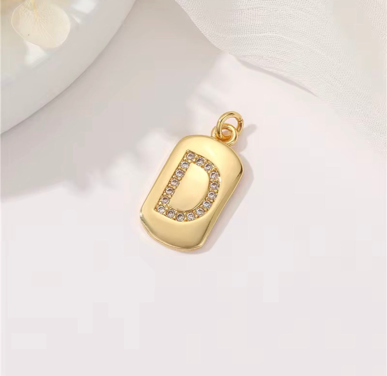 Initial Charm Pendant