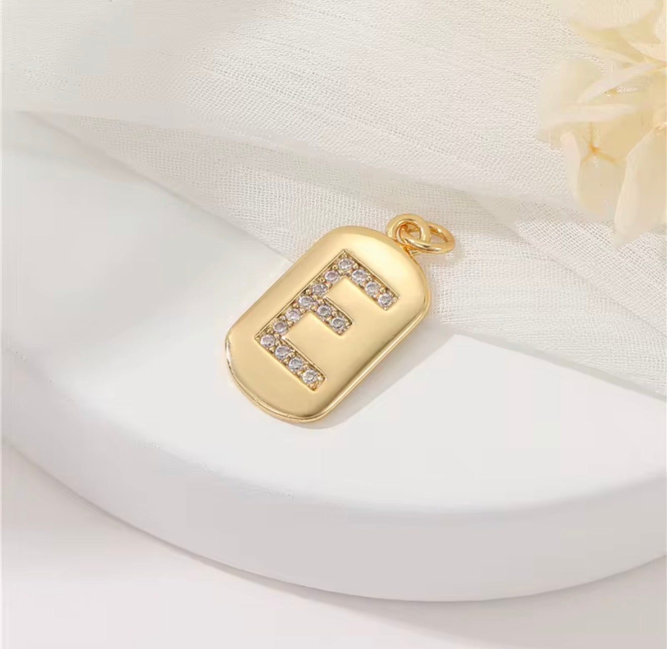Initial Charm Pendant