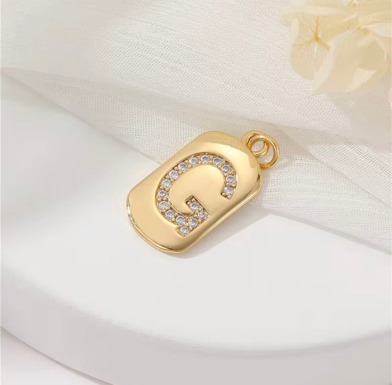 Initial Charm Pendant