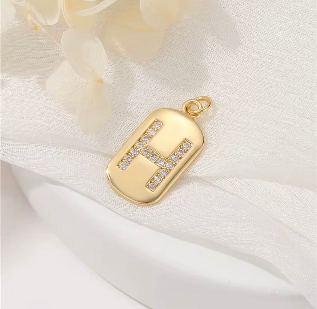 Initial Charm Pendant