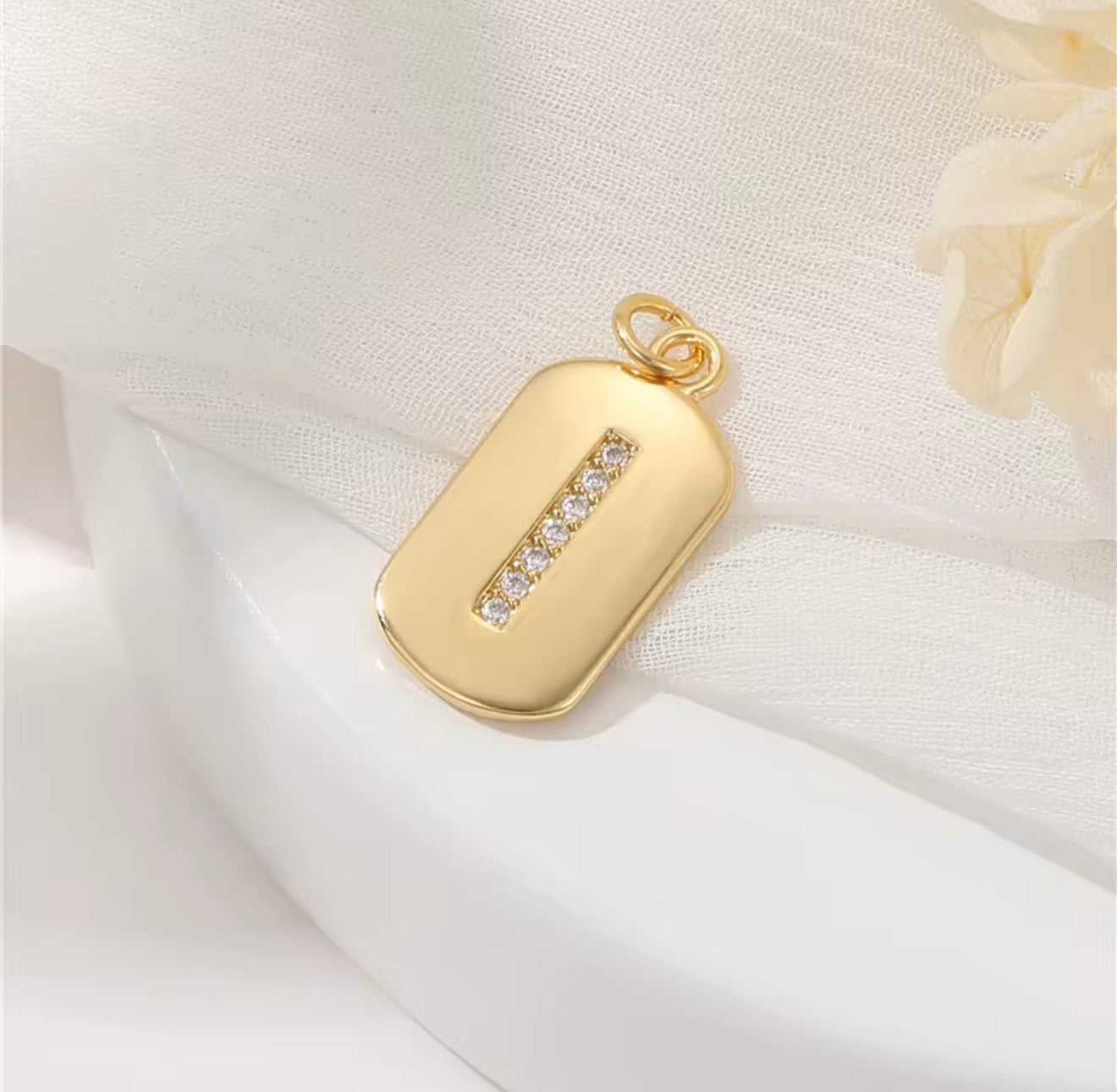 Initial Charm Pendant