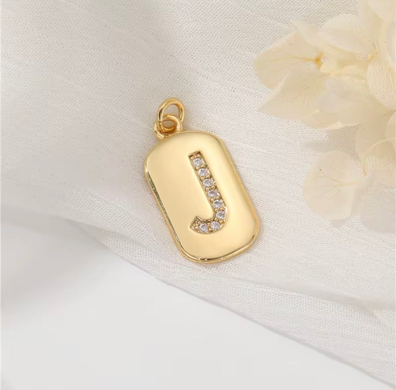 Initial Charm Pendant