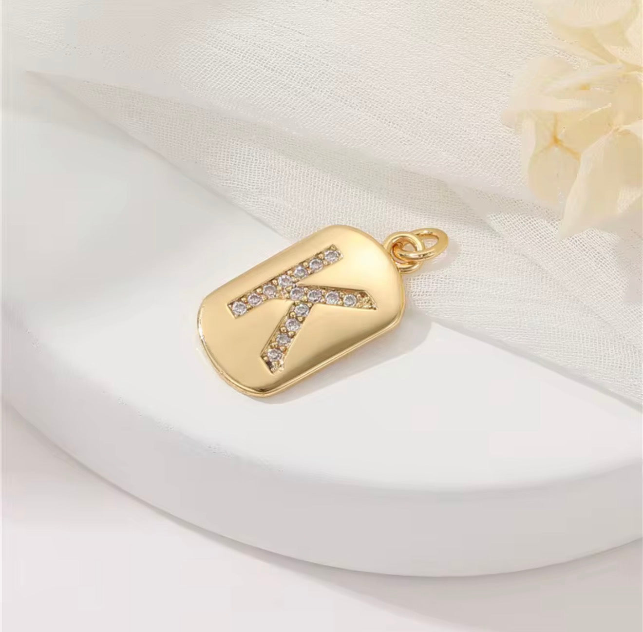 Initial Charm Pendant