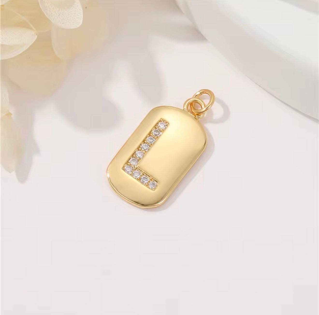 Initial Charm Pendant