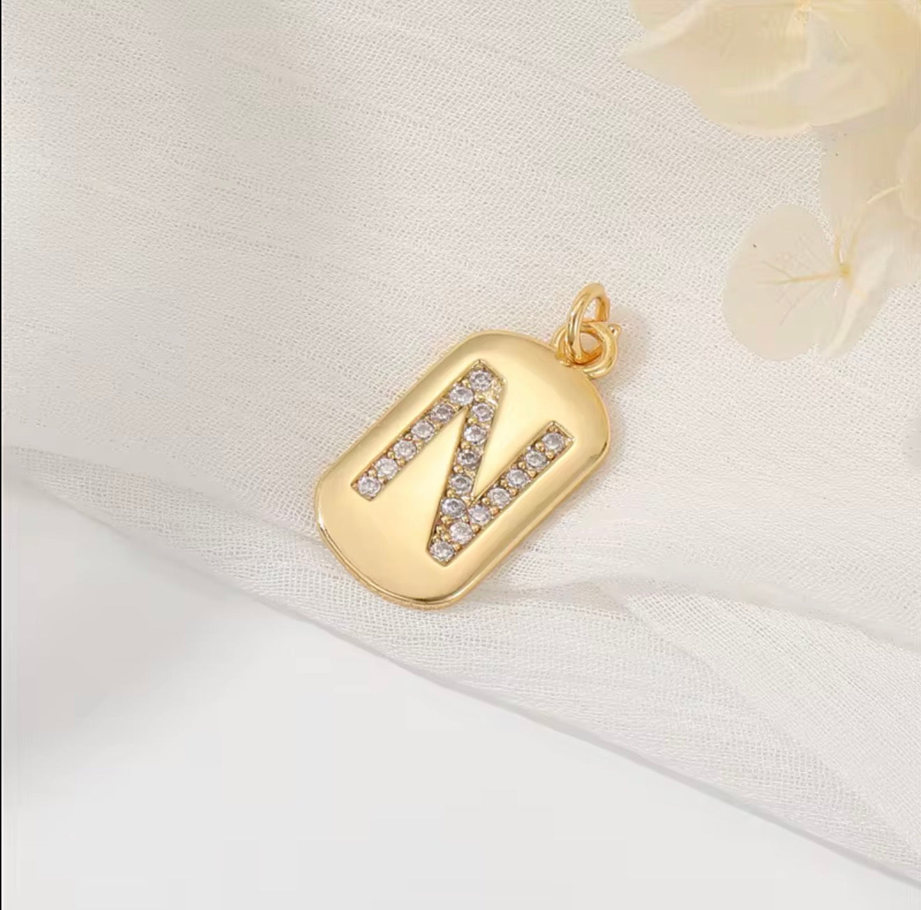 Initial Charm Pendant