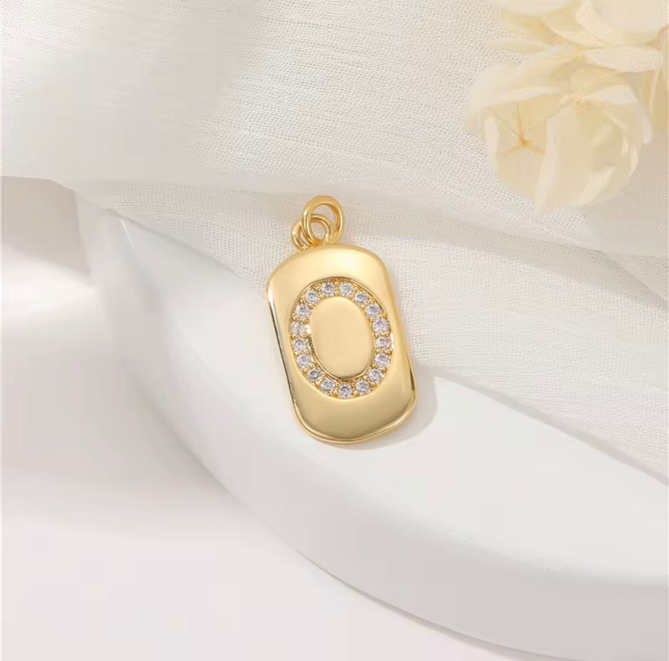 Initial Charm Pendant
