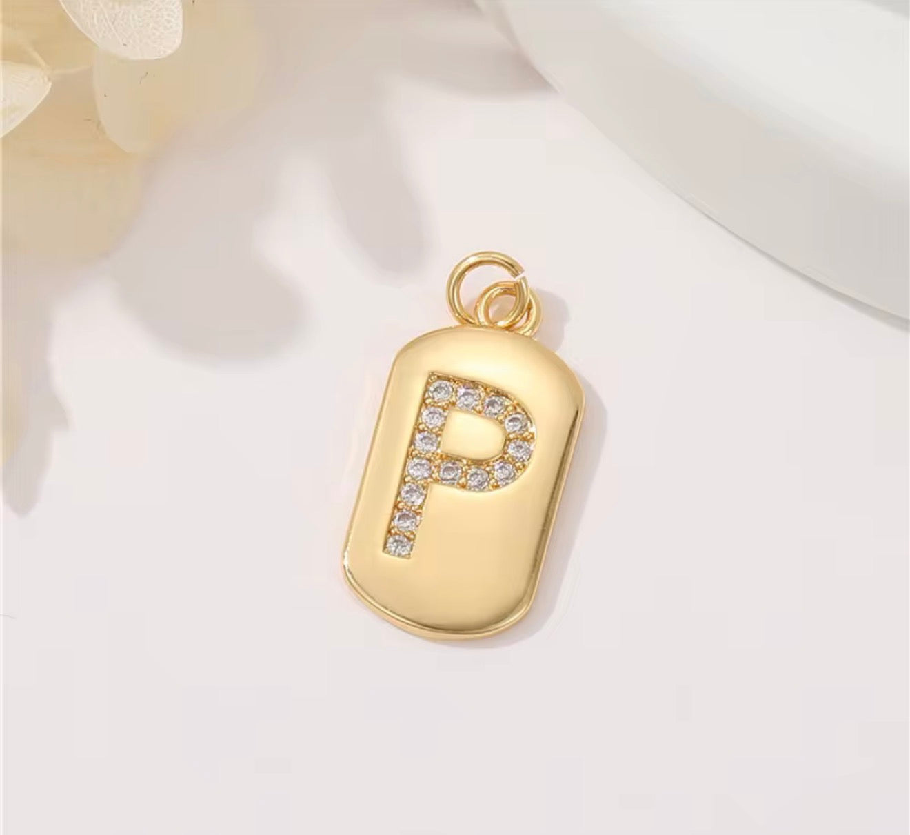 Initial Charm Pendant