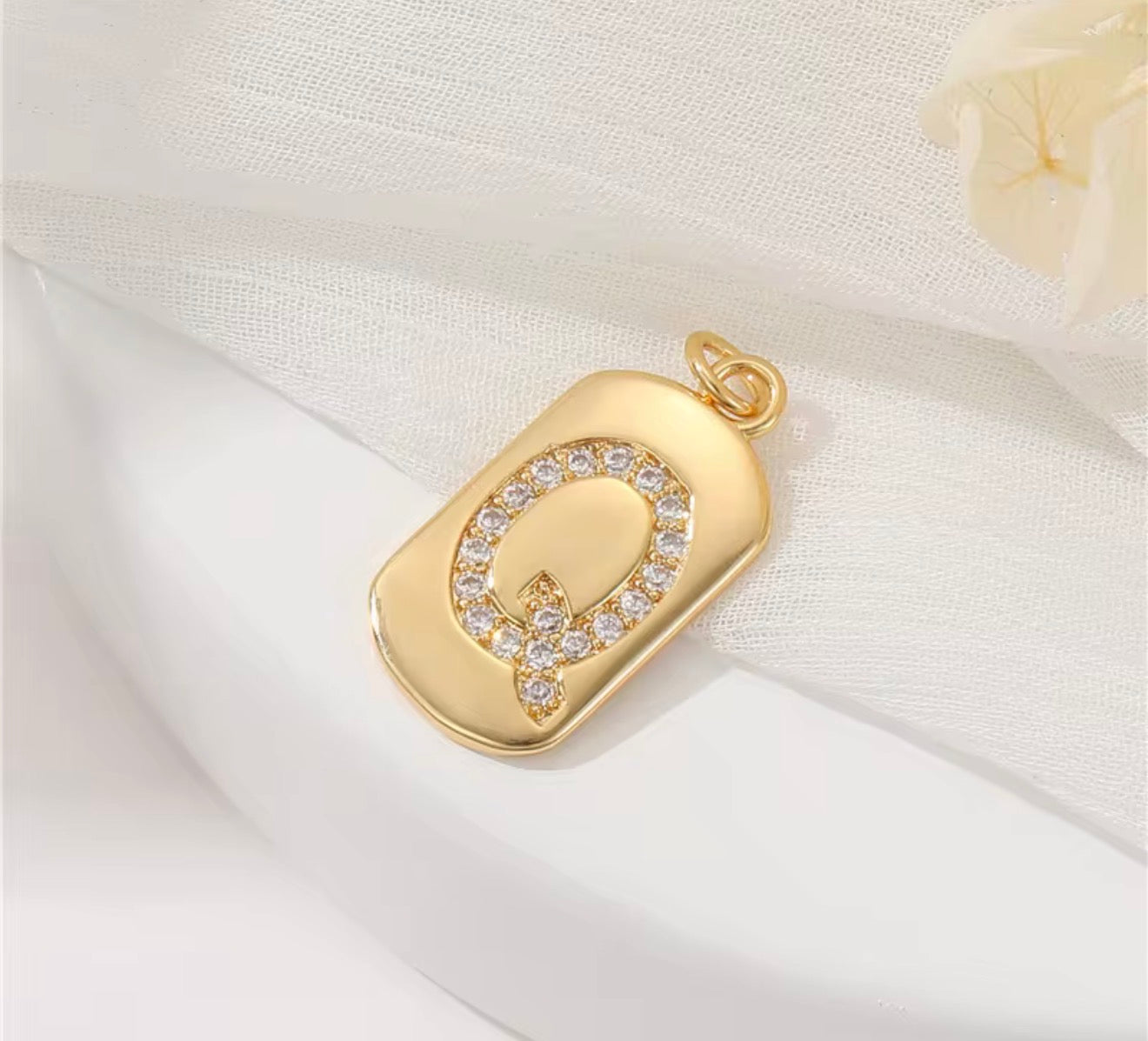 Initial Charm Pendant