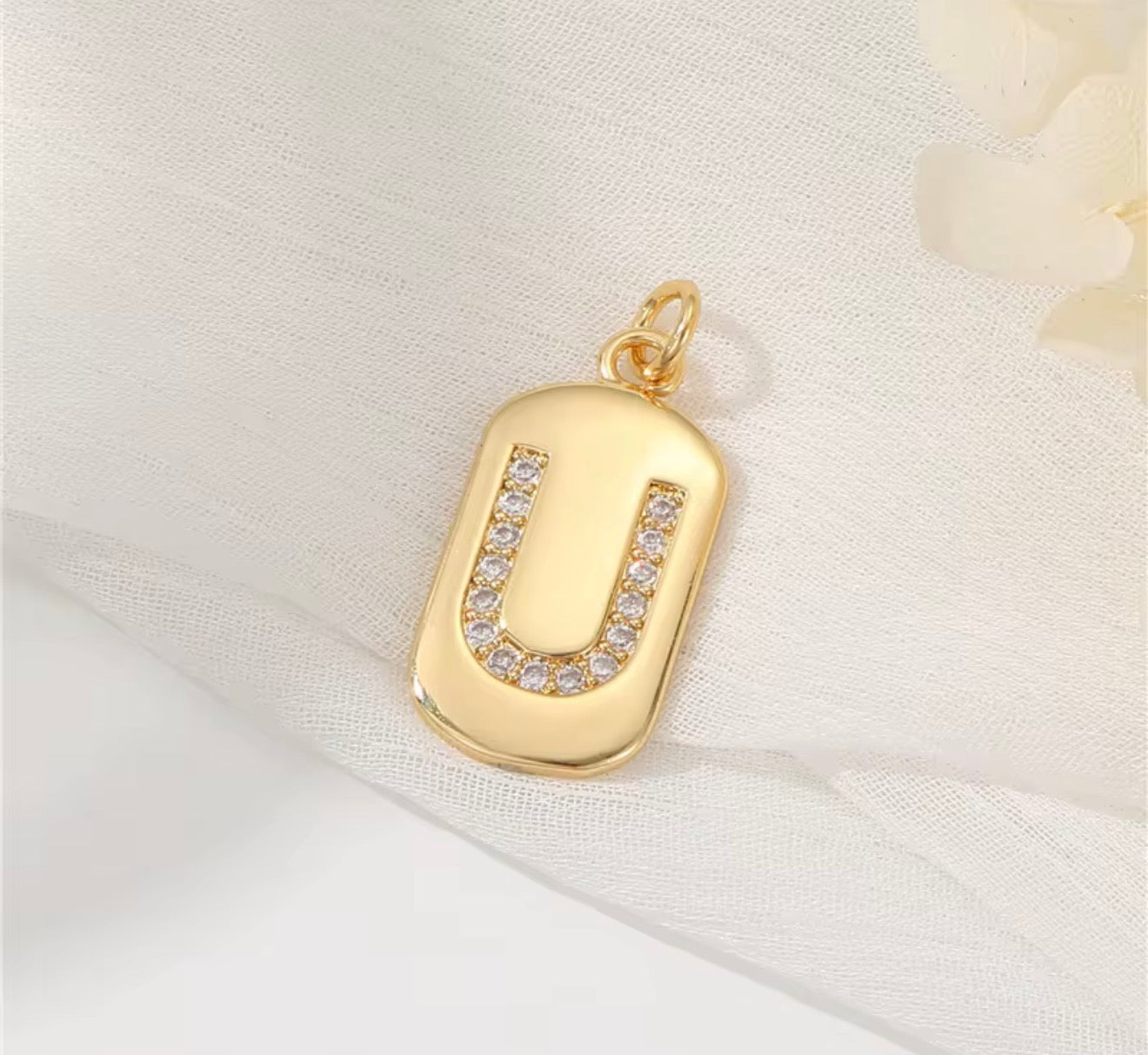 Initial Charm Pendant