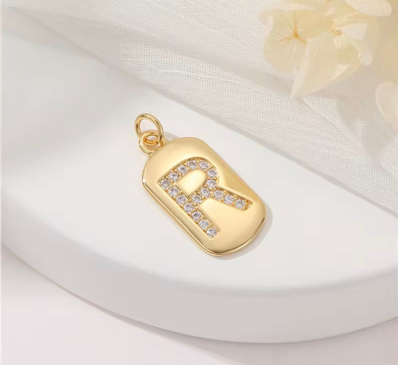 Initial Charm Pendant