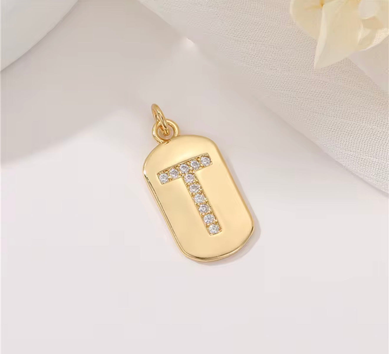 Initial Charm Pendant