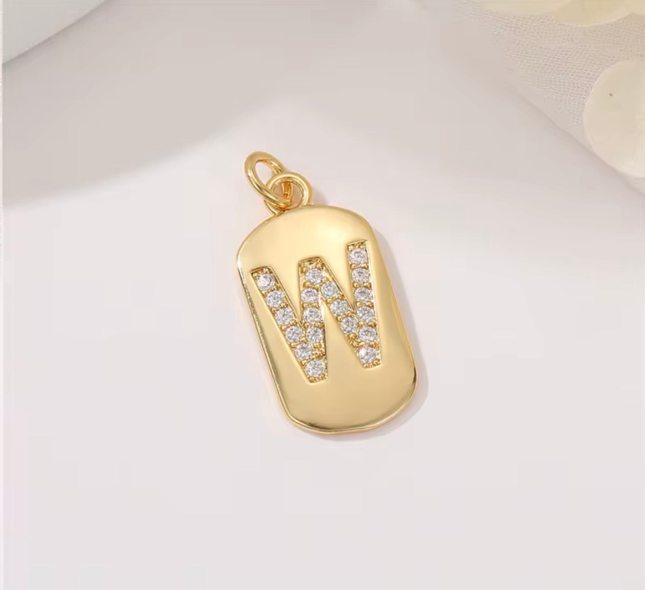 Initial Charm Pendant