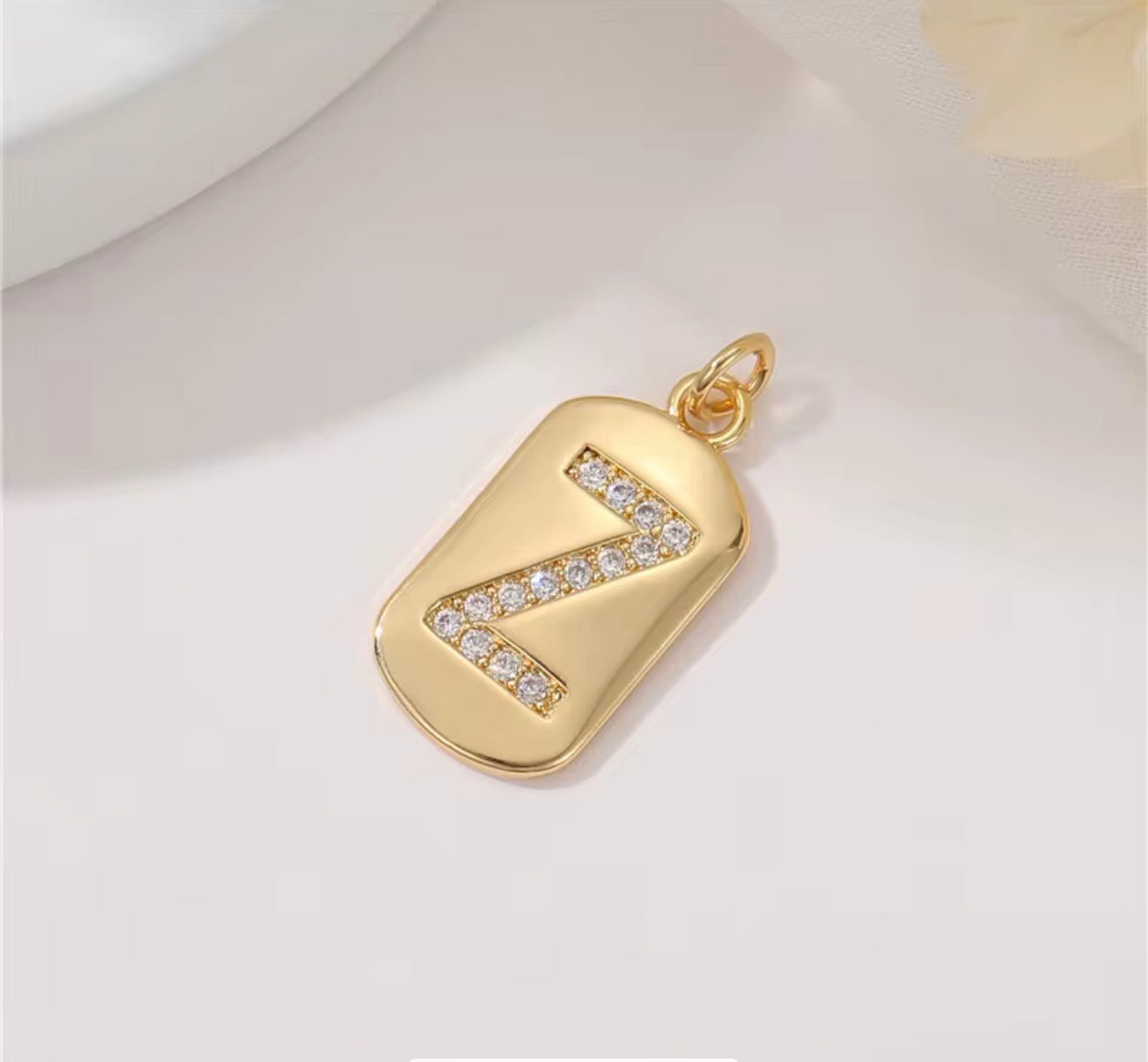 Initial Charm Pendant