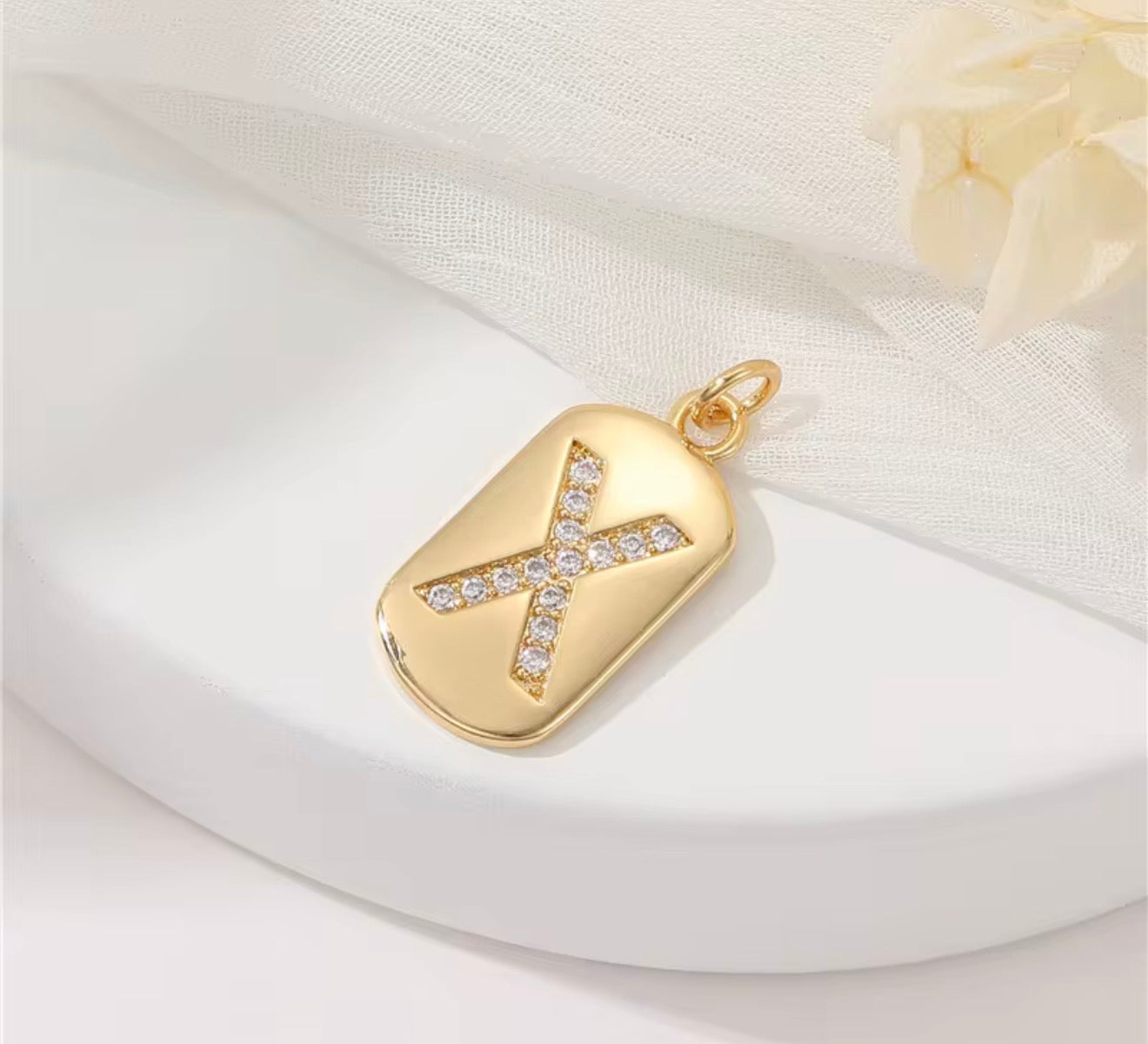 Initial Charm Pendant