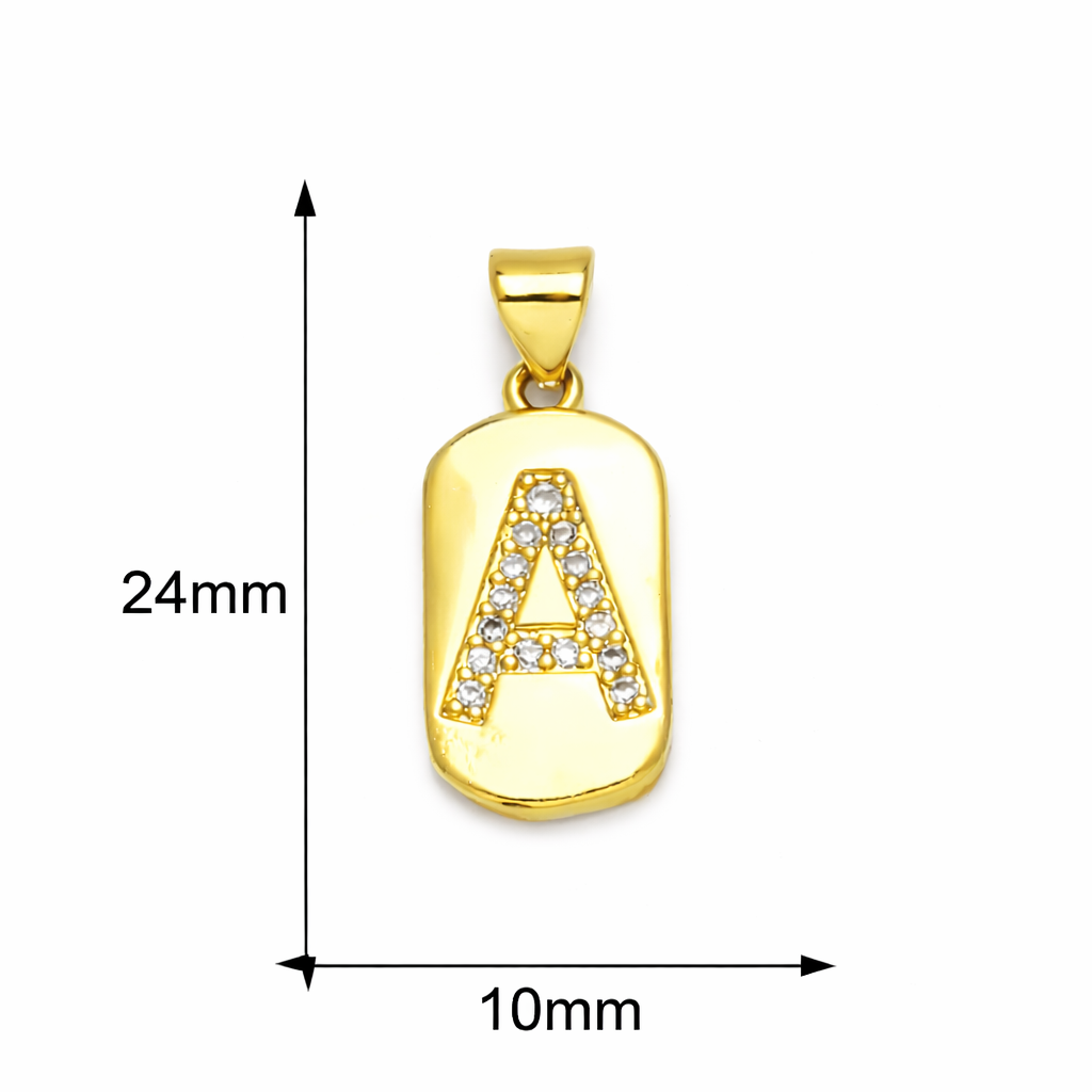 Initial Charm Pendant