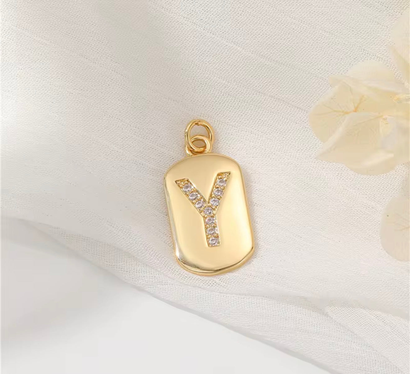Initial Charm Pendant